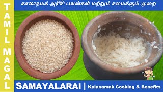 காலாநமக் அரிசி பயன்கள் மற்றும் சமைக்கும் முறை  KALANAMAK RICE COOKING  TAMIL MAGAL SAMAYALARAI [upl. by Eniluqcaj]