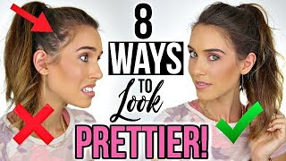 8 WAYS TO INSTANTLY LOOK PRETTIER [upl. by Llekcir]