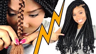 How To BOX BRAIDS For Beginners Step By Step [upl. by Brag48]