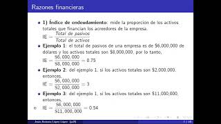 Razones financieras de endeudamiento [upl. by Alla]