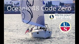 Easy Code Zero Rigging and Sailing on a 2018 Beneteau Oceanis 48 [upl. by Nnahs]