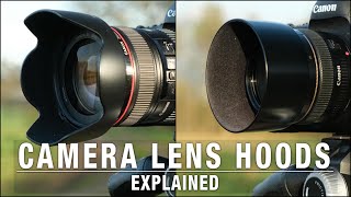 Camera Lens Hoods  Explained [upl. by Ettevets876]