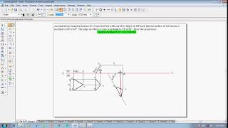 Example 1 on Projections of Plane surfaces [upl. by Ecnerual]