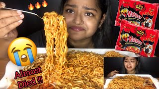 2X SPICY SAMYANG FIRE NOODLES CHALLENGE  EXTREMELY SPICY NOODLES  SPICY FOOD CHALLENGE VIDEOS [upl. by Nike]