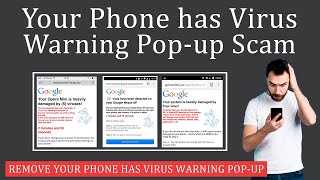 Your Phone has Virus Warning Scam  Explained  How to Remove it [upl. by Ariajay]