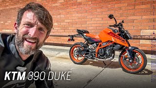 2024 KTM 390 Duke Review  Daily Rider [upl. by Nohtahoj]