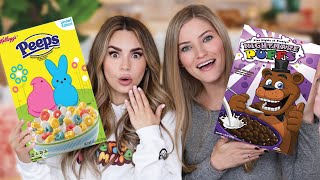 Trying More Weird Cereal w iJustine [upl. by Halli]