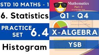 Statistics  Practice Set 64  SSC Class 10th Algebra  Maths 1  Maharashtra State Board Lesson 6 [upl. by Oglesby]