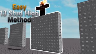 EASY 13 Stud High Jump Method  Roblox Tutorial [upl. by Lenee]