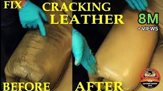 FIX CRACKING LEATHER  LEATHER REPAIR VIDEO [upl. by Emerald]