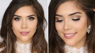 NATURAL BRIDAL MAKEUP TUTORIAL  Katerina Williams [upl. by Assili75]