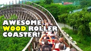 Incredible Wood Coaster Back Seat POV Knight Valley China 木质过山车 [upl. by Madelena207]