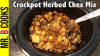 Chex Mix Recipe Crockpot Herbed Chex Mix  Snack Recipes [upl. by Fae924]