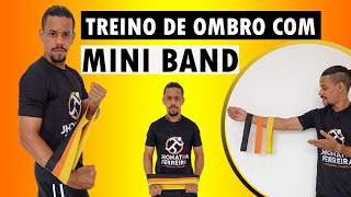 6 Exercícios para ombro com Mini Band  Treino em Casa [upl. by Olifoet]