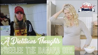 A DIETITIANS Thoughts on FREELEE the Banana Girl  Raw Till 4  What I Eat in a Day [upl. by Anihs]