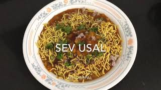 Sev Usal  Indian Recipe  Street food recipe [upl. by Shippee]