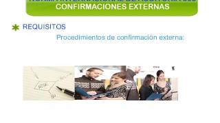 NIA 505 Confirmaciones externas [upl. by Anivram]