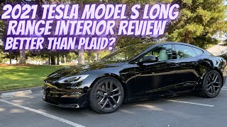 2021 Tesla Model S Long Range Interior Review Part 1  Better than Plaid [upl. by Muhcon]