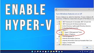 How to Enable HyperV in Windows 11 [upl. by Lehsreh]