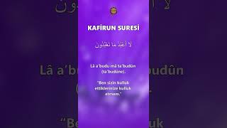 Kafirun Suresi سورة الكافرون  fussilet Kuran Merkezi [upl. by Elder]