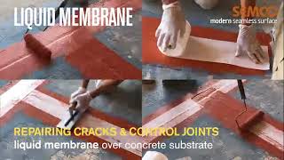 SEMCO Liquid Membrane  Crack Bridging [upl. by Swithbert]