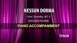 Nessun Dorma KARAOKE tenor 🤵 [upl. by Smith]