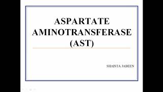 Aspartate Aminotransferase AST  Clinical Significance of Diagnostic Enzymes Medical Biochemistry [upl. by Nomae823]