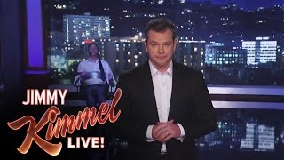 Matt Damon Takes Over Jimmy Kimmel Live [upl. by Nealson]