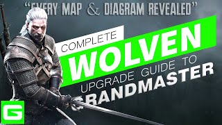 The Witcher 3 Upgrade Guide 2025 – Wolf School Witcher Gear Wolven  Basic to Grandmaster [upl. by Arutak]