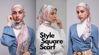 Hijab Tutorial 101 Easy Quick amp Simple Styles using a Square Scarf [upl. by Cibis]