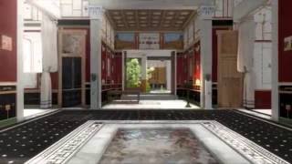 Walk around in a 3D splendid house from the ancient Pompeii [upl. by Suivatra]