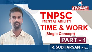 Aptitude  Time amp Work  Part  1  Sudharsan  Suresh IAS Academy [upl. by Yttap174]