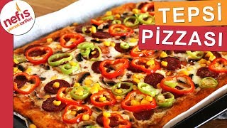 15 Dakikada Anne Usulü TEPSİ PİZZASI  En Kolay Pizza Tarifi [upl. by Shani]