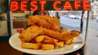 BEST CAFE in New Zealand  BEST FISH AND CHIPS at Dunedin institution  New Zealand food tour [upl. by Markiv]