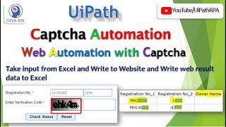 Captcha Automation UiPath UiPath Web Automation  UiPathRPA [upl. by Onivla611]