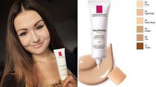 La Roche Posay Toleriane Teint Fluid Corrective Foundaion old version  Review [upl. by Ahsiki]