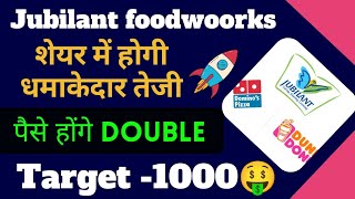 Jubilant food share latest news  chart analysis  Target 2024 [upl. by Hilleary]