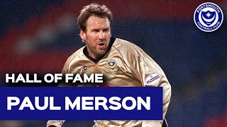 PAUL MERSON  Pompey Hall of Fame 2017 [upl. by Nnanerak481]