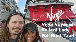 Virgin Voyages  Valiant Lady  Full Ship Tour  Walkthrough [upl. by Ahseinar]