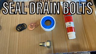 4 Ways To Seal Threads On A Drain Bolt Plug [upl. by Bloem]