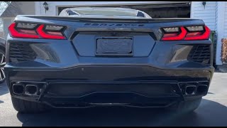 How loud is the performance exhaust on the C8 corvette [upl. by Eachelle]