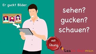 Common Mistakes in German  sehen gucken oder schauen  Learn German  A1  A2 [upl. by Katie]