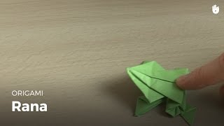 Hacer una rana de papel  Origami [upl. by Yehs]