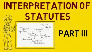 Interpretation of Statutes Part III for Judicial Exams [upl. by Tneciv]