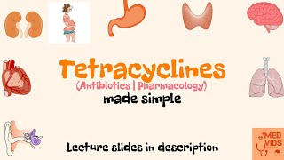 Tetracyclines  Antibiotics  Pharmacology  USMLE  Med Vids made simple [upl. by Lleinad10]