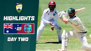 Australia v West Indies 202324  First Test  Day 2 [upl. by Leibman]