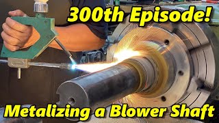 SNS 300 Spray Welding a Blower Shaft [upl. by Zetnod]