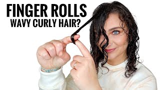 HOW TO FINGER COIL CURLY HAIR Finger Roll TikTok Hack [upl. by Eceerahs776]