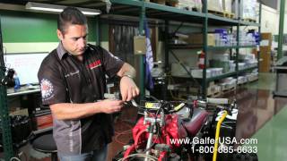 How to Install Front Brake Lines on an ATV [upl. by Krahling961]