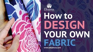 How to design your own fabric Stepbystep fabric design tutorial with final fabric example [upl. by Arica]